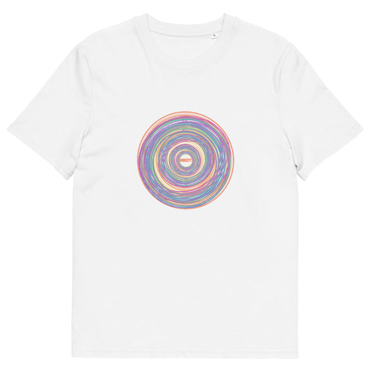 Camiseta de algodón orgánico unisex Rainbow Circle